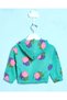 Infant Girls Green Floral Print Hooded Sweatshirt - 4
