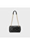 Quilted Top Handle Shoulder Bag with Magnetic Closure and Chain Strap - 2