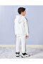 Boys White Embossed Jogger Set (2 Piece) - 4
