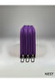 Sunii Leather Purple 3 Zipper Pencil Holder, Stationery Luxury Pencil Case - 5
