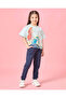 Girls Navy Basic Track Pants - 2