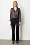 Buy Thick Elastic Flared Pants Black 1105-26K