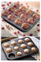12 Compartment Muffin Cake Bakeware Metal Oven Cake Mold Professional Lovely Dessert Mold Cupcake Tart - 5