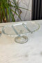 Footed Glass Serving Plate & Oval Compartmented Serving Plate - 2