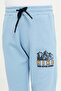 Boys Blue Side Print Active Pant - 4