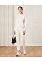Women Beige Ribbed Hem Jog Pants - 2