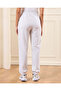 Women Grey Ribbed Hem Jog Pants - 3
