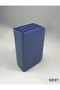 Sunii Leather Navy Blue 3 Zipper Pen Holder Pencil Case Office Stationery - 4