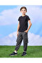 Boys Charcoal Cargo Pocket Jogger Pants - 2