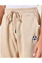 Senior Boys Beige Football Print Active Pants - 4