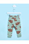Infant Boys Green Printed Track Pants - 3