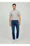 Men's Regular Slim Fit Navy Blue Men's Stretch Fabric Jeans Comfortable Stylish Casual - 2