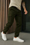 Men's Loose Fit Trendy Khaki Gabardine Cargo Pants - 2