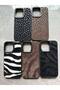 iPhone 15 Pro Max Compatible Luxury Leopard Pattern Camera Protected Plush Furry Phone Case Cover - 5