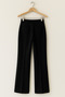Women's Black High Waist Palazzo Pants – Straight Leg Stylish Office & Classic Model - 8