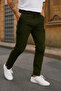 Men's Loose Fit Trendy High Waist Khaki Cargo Pants - 2
