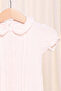 Baby Pink Collared Lace Romper - 2