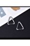 1 Pair Stainless Steel Unisex Triangle Hoop Earrings