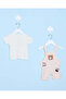 Baby Beige Print Romper Set (2 Piece)