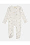 Baby White Lion Allover Print Sleepsuit