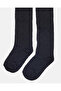 Infant Girls Black Jacquard Full Length Tights - 3
