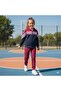 Sweat Suit for Girls, Bottom and Top Set, Burgundy, Navy Blue Color - 2