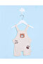 Baby Beige Print Romper Set (2 Piece) - 3