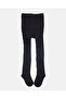 Infant Girls Black Jacquard Full Length Tights