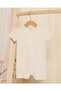 Beige Striped Button Front Romper suit