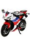 نموذج دراجة هوندا CBR 1000RR بمقياس 1:12 - أبيض-أحمر - 2