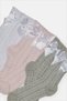 Girls Assorted Knit Ankle Length Socks (3 Pairs) - 2
