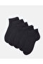 Senior Boys Black Ankle Socks Set (5 Pairs)