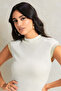 Women Beige Trim Detailed Top - 4