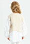 Girls Beige Embellished Top - 3