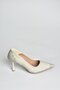 V820772109 White Pearl Embroidery Thin Heeled Evening Dress Shoes - 3