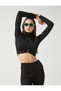 Crop Knitwear Sweater with Metal Accessories - 2