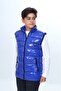Cobalt Boy's Water Repellent D Mock Neck Shiny Puffer Vest with Zipper Pockets - 4