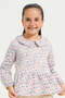 Girls White Floral Top - 4