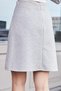 Women's Thick Stretchy Fabric High Waist Above Knee Bell Skirt-Beige - 4