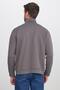 Unisex Relax Fit Comfortable Cut Cotton 3 Thread Fleece Inside Zippered Pocket Gray Sweatshirt Cardigan - 7