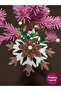 Christmas Tree Ornament Christmas Floral Rose Gold Vine Ornament Snowflake Model 15cm Hpy26050