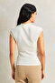 Women Beige Trim Detailed Top - 3