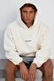 Men's Oversize Sweatshirt Hoodie Chmp Studios Printed White – Hooded, Kangaroo Pocket, 3 Threads - 5