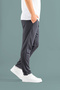 Herren Jogginghose aus Baumwolle mit elastischem Bund, schmal geschnitten, Basic-Stil - 3