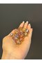 1 cm 25 Pieces Crystal Plastic Cube Jewelry Beads Brown - 5