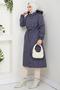 Allerli Fur Lined Bondit Coat Smoked Hm2330 - 3