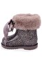 W10338 Bimbi Leo Soft Taupe Orthopedic Girls' Rain Boots - 3