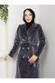 Women's New Season K Double-Breasted Collar with 4 Buttons Fok Fabric Young Cashemere Coat - 6