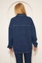 Women's Oversized Cotton Denim Shirt - 5