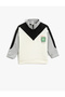 Color Contrast Stand-up Collar Sweatshirt
